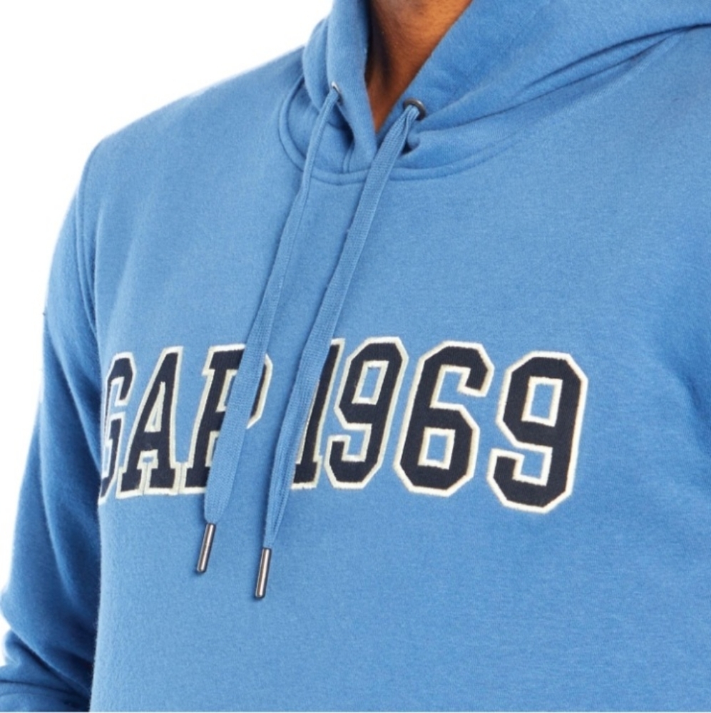 GAP 1969 Men's Hoodie. Size is Extra Large. Color Blue - Picture 2 of 5